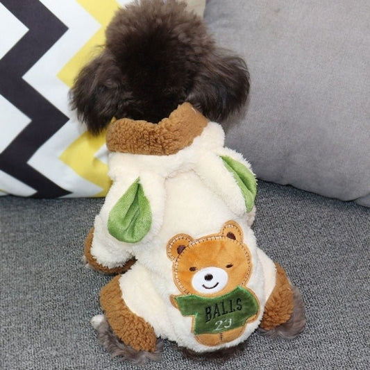 Cappotto Orsetto Morbido per Cani – Caldo, Comodo e Stiloso - Aky & Co.
