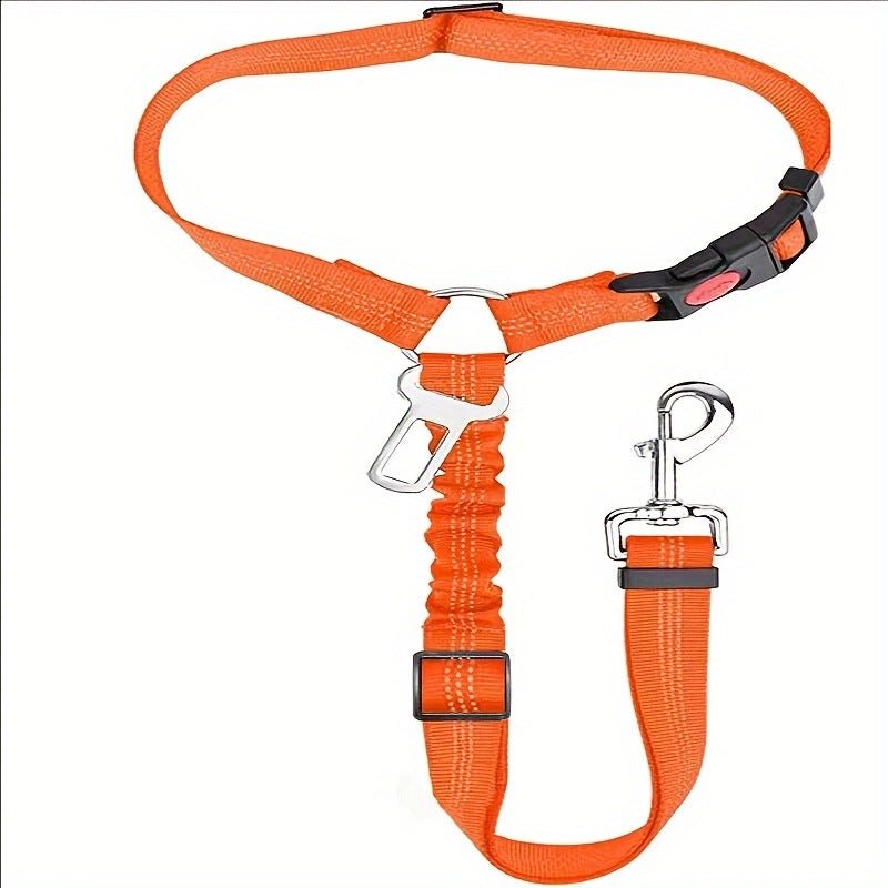 Cintura di Sicurezza per Auto per Cani | Corda di Traino Telescopica in Nylon per Cani di Grandi Dimensioni | Multiple Colors - Aky & Co.