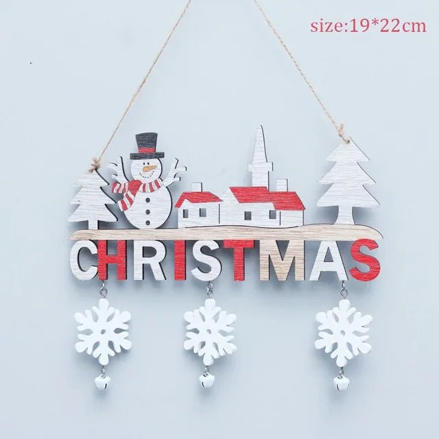 Ciondoli Natalizi in Legno | Decorazioni per Porte, Pareti e Albero di Natale | Ornamenti per la Casa - Aky & Co.