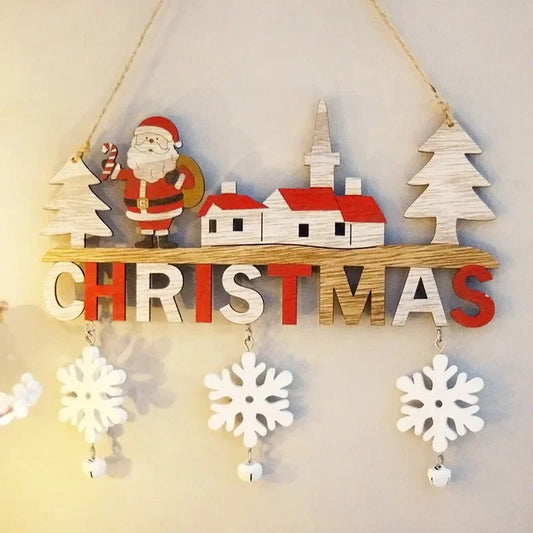 Ciondoli Natalizi in Legno | Decorazioni per Porte, Pareti e Albero di Natale | Ornamenti per la Casa - Aky & Co.