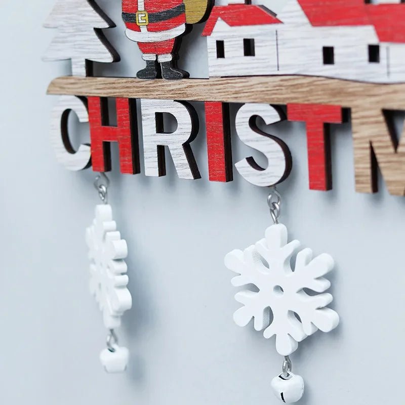 Ciondoli Natalizi in Legno | Decorazioni per Porte, Pareti e Albero di Natale | Ornamenti per la Casa - Aky & Co.