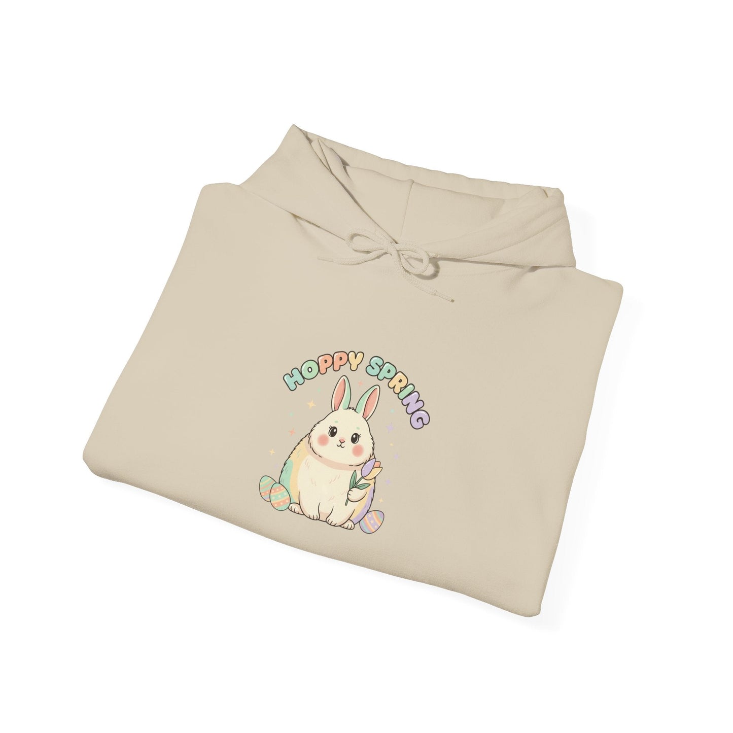 Cute Pastel Bunny, Hoodie | Easter Bunny Aesthetic, vintage pastel spring - AKYCO