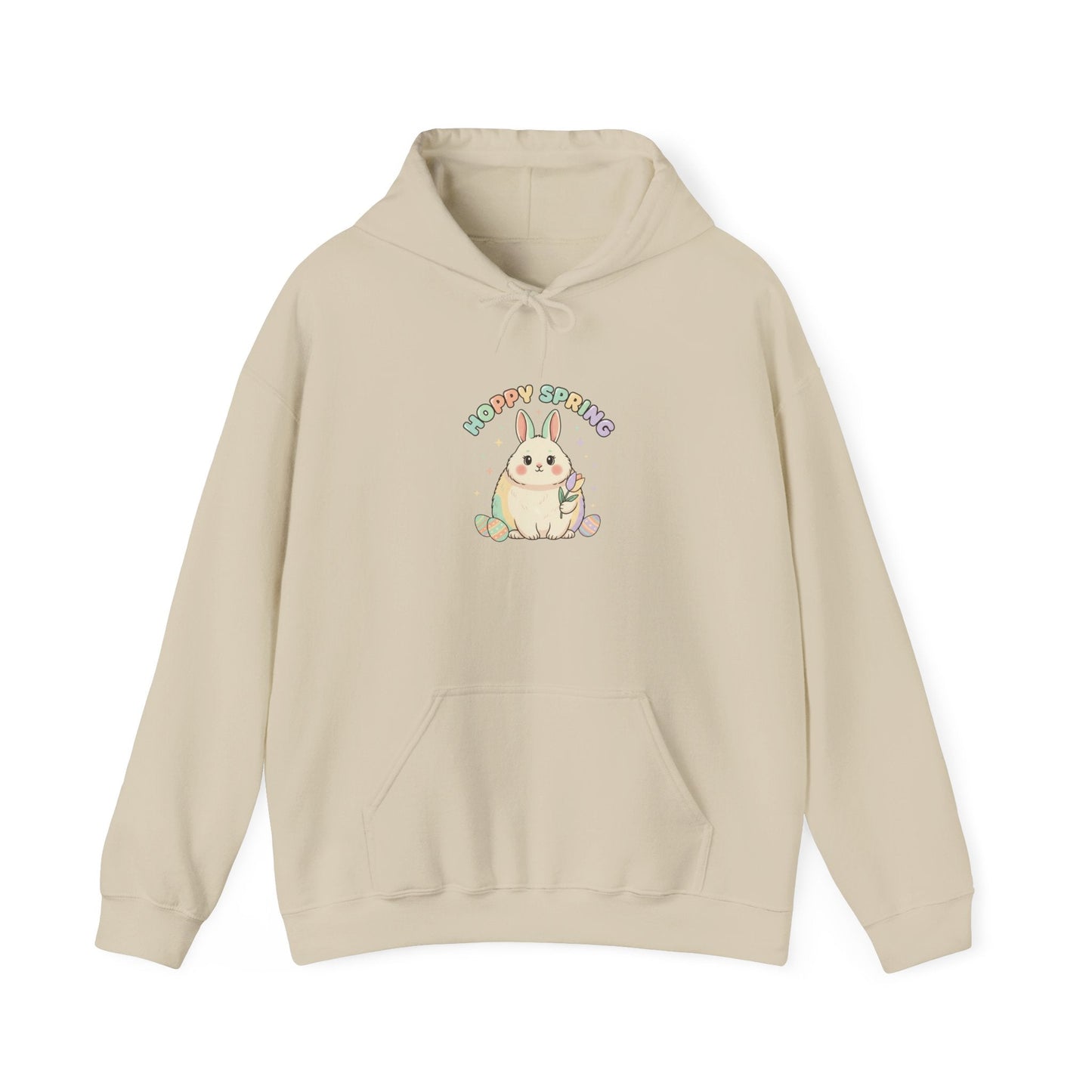 Cute Pastel Bunny, Hoodie | Easter Bunny Aesthetic, vintage pastel spring - AKYCO