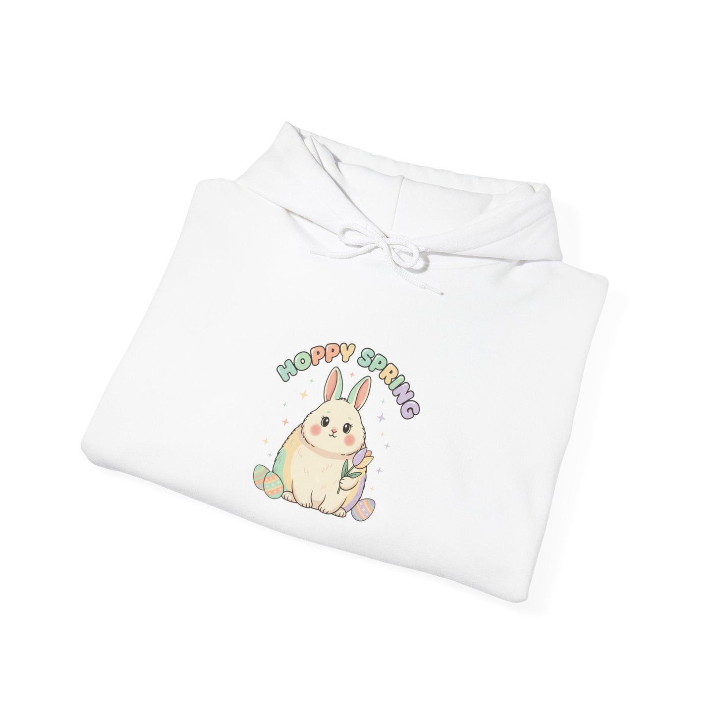 Cute Pastel Bunny, Hoodie | Easter Bunny Aesthetic, vintage pastel spring - AKYCO