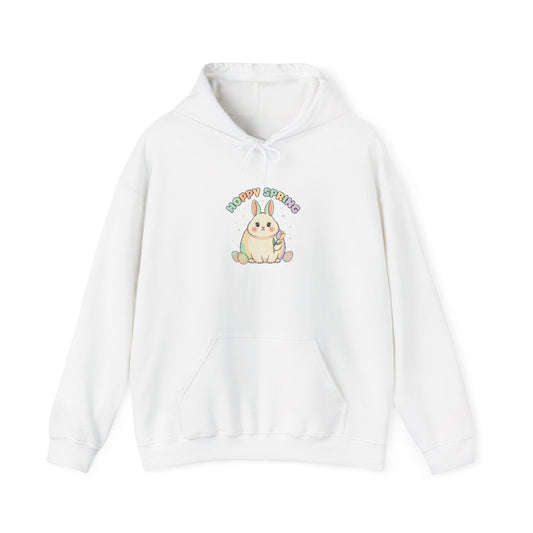 Cute Pastel Bunny, Hoodie | Easter Bunny Aesthetic, vintage pastel spring - AKYCO