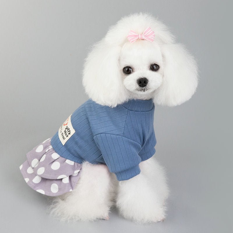 Cute Smiley Polka Dot Pet Dress - Aky & Co.