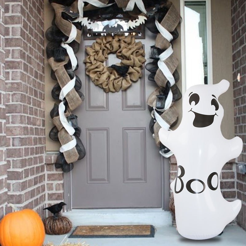 Decorazione Halloween Zucca Gonfiabile | Fantasma in Piedi da Giardino | Ornamenti Festa & Natale - Aky & Co.