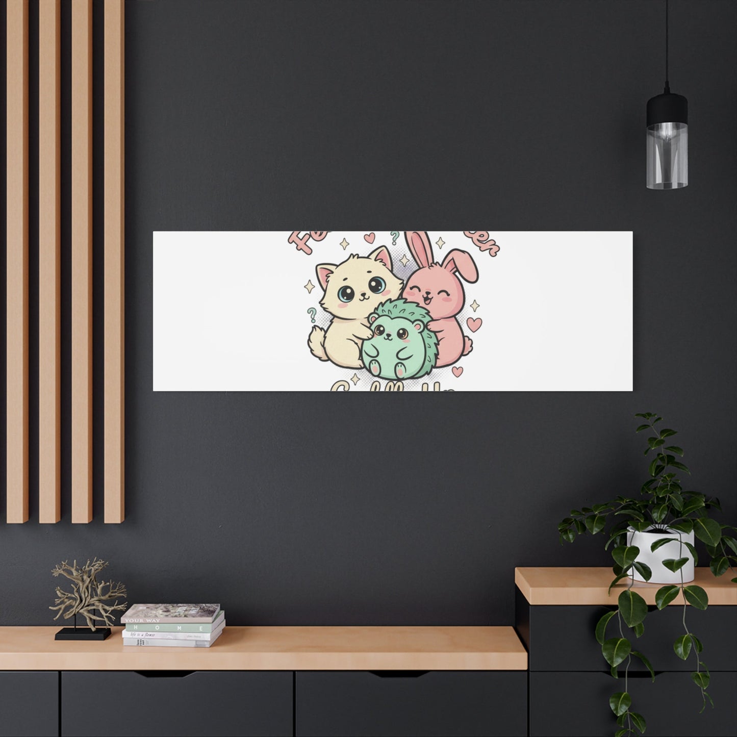 Feelings Matter Cuddle Up Canvas | Tiny Animals, Emotive Cute Animal Art - AKYCO