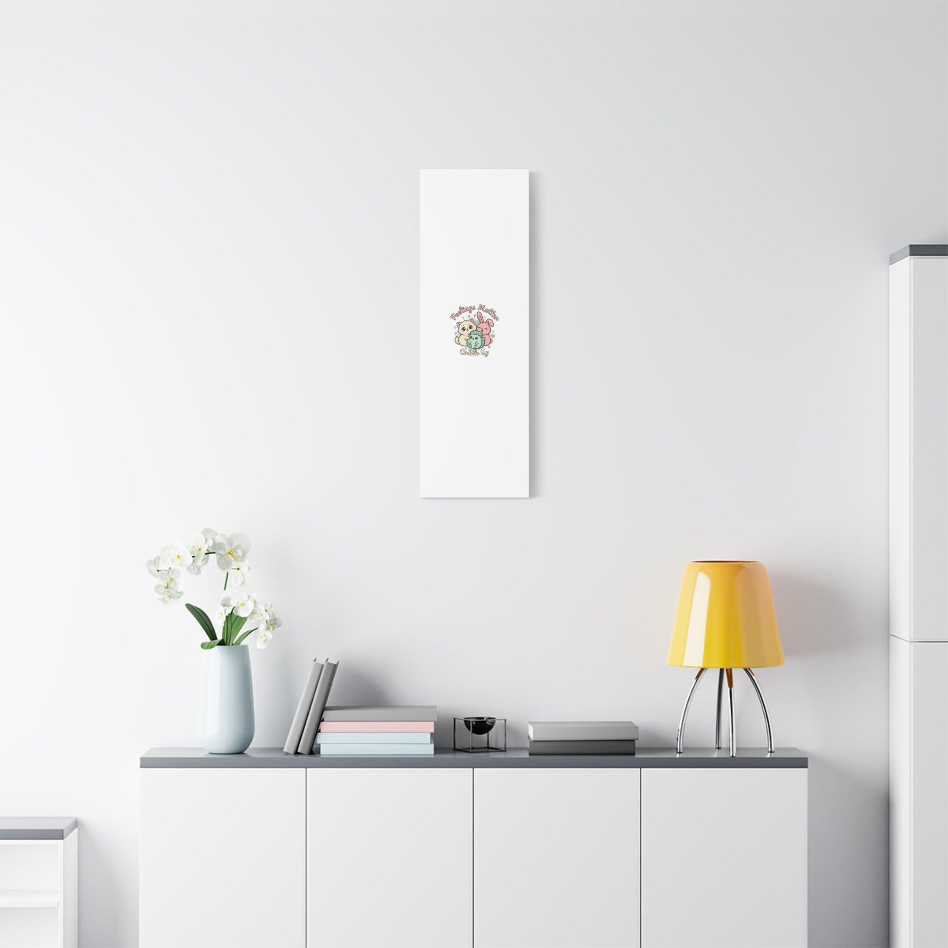 Feelings Matter Cuddle Up Canvas | Tiny Animals, Emotive Cute Animal Art - AKYCO