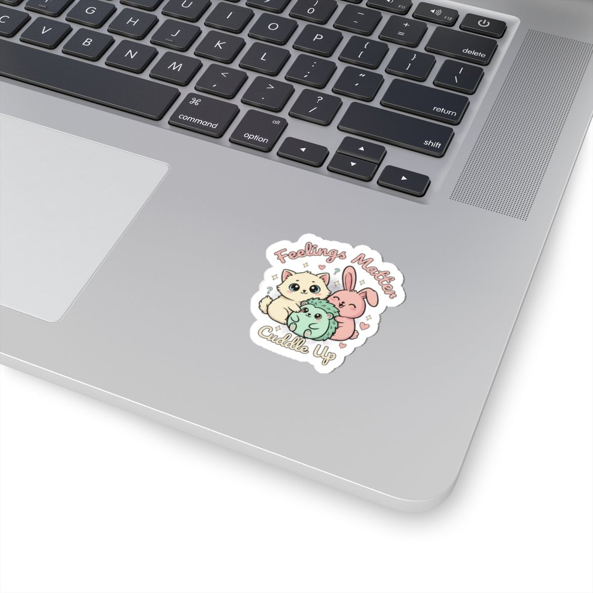 Feelings Matter Cuddle Up Sticker | tiny animals, kawaii sad animal - AKYCO