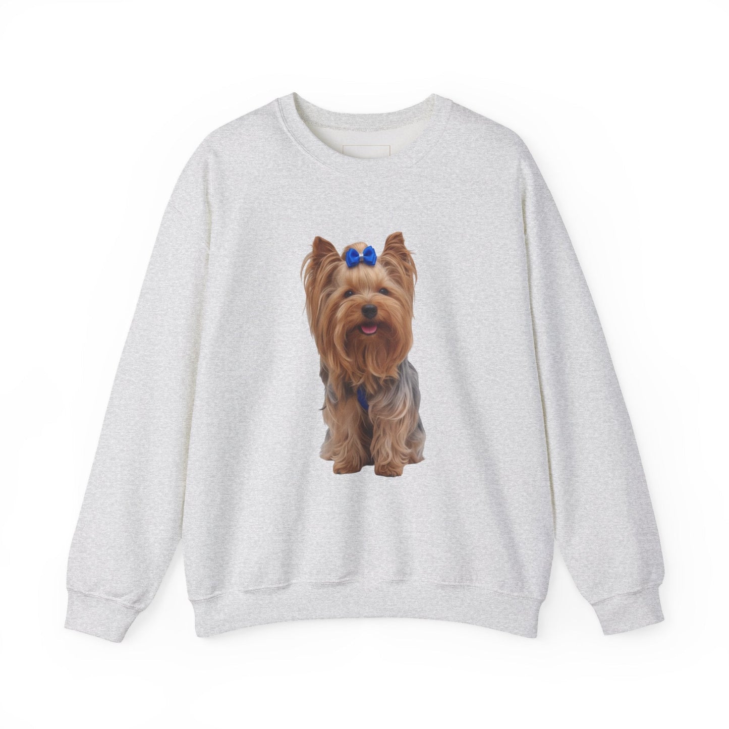 🐾 Felpa AKYCO Yorkshire Terrier con Ritratto di Aky e Impronte Blu, Rosse, Rosa e Verdi - AKYCO