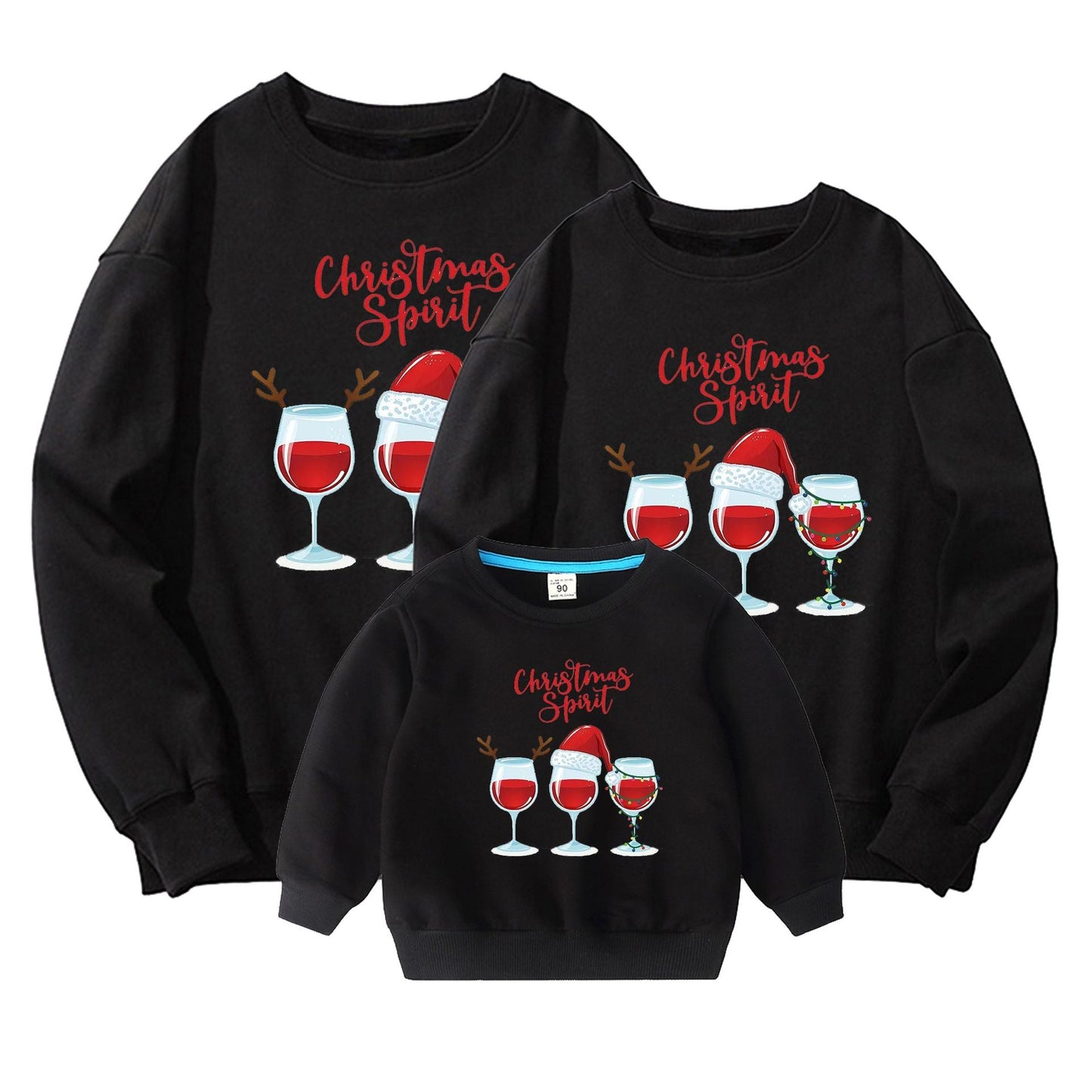 Felpa natalizia casual - look famiglia coordinato stile americano