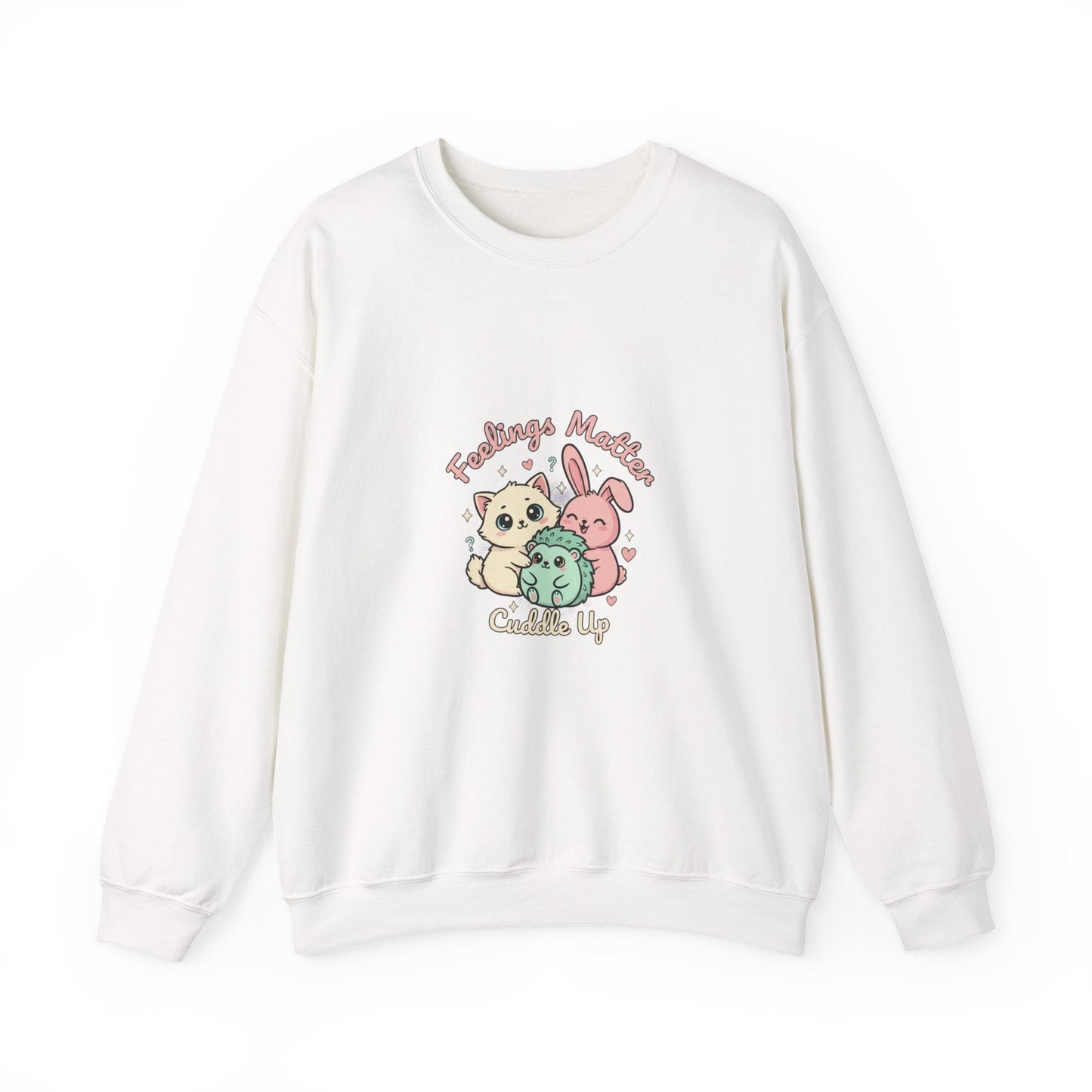 Felpa Girocollo Kawaii Critters Emotivi | Tiny Animals Big Feelings – Arte Pastello Animaletti - AKYCO