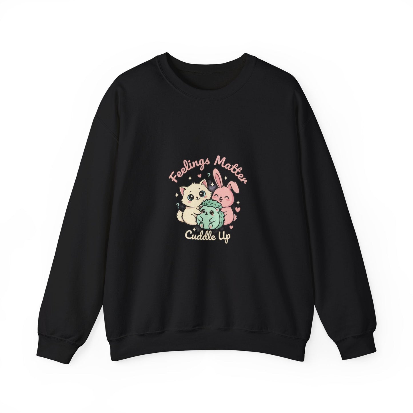 Felpa Girocollo Kawaii Critters Emotivi | Tiny Animals Big Feelings – Arte Pastello Animaletti - AKYCO