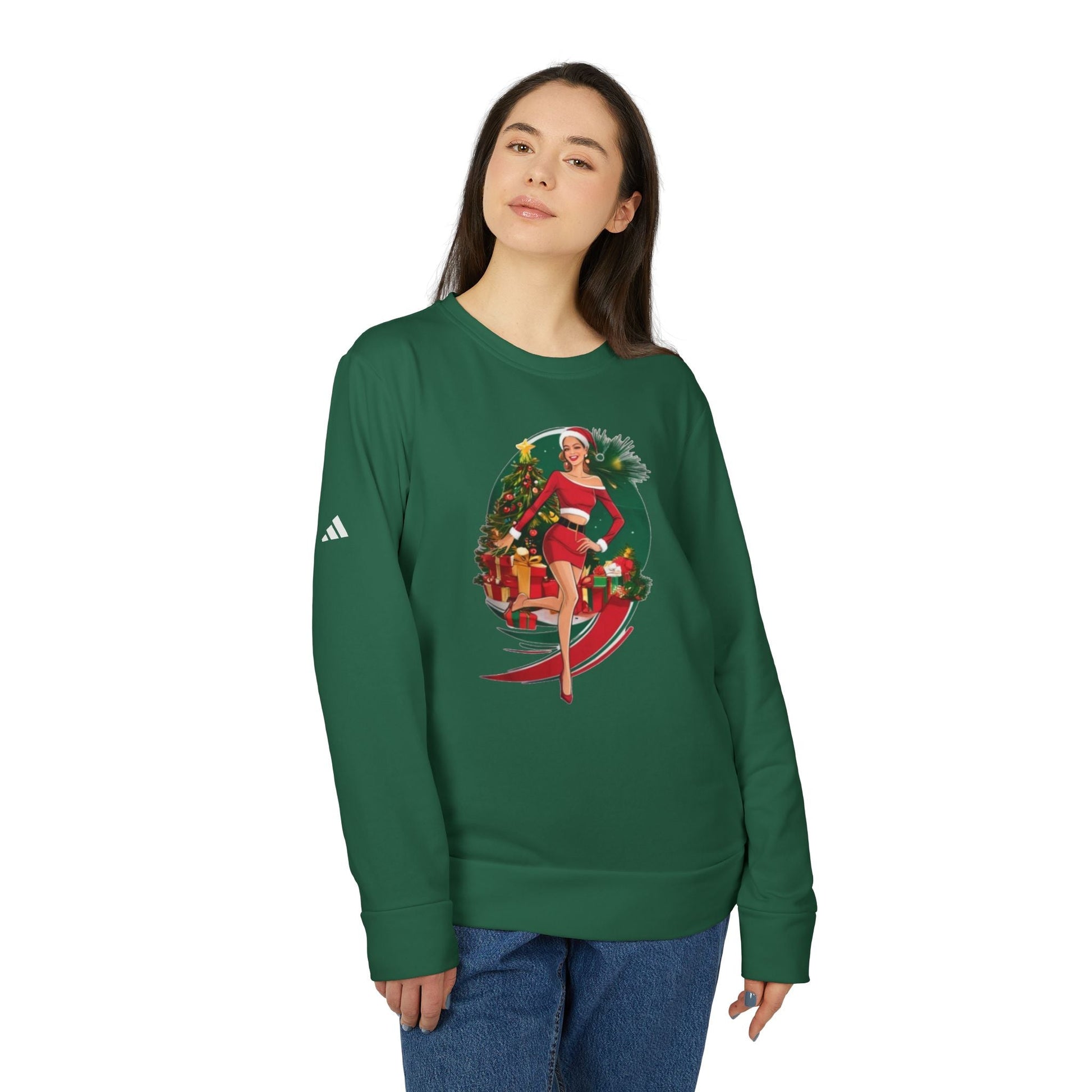 Felpa Girocollo Unisex Festiva - Design "Holiday Cheer" by Adidas - Aky & Co.