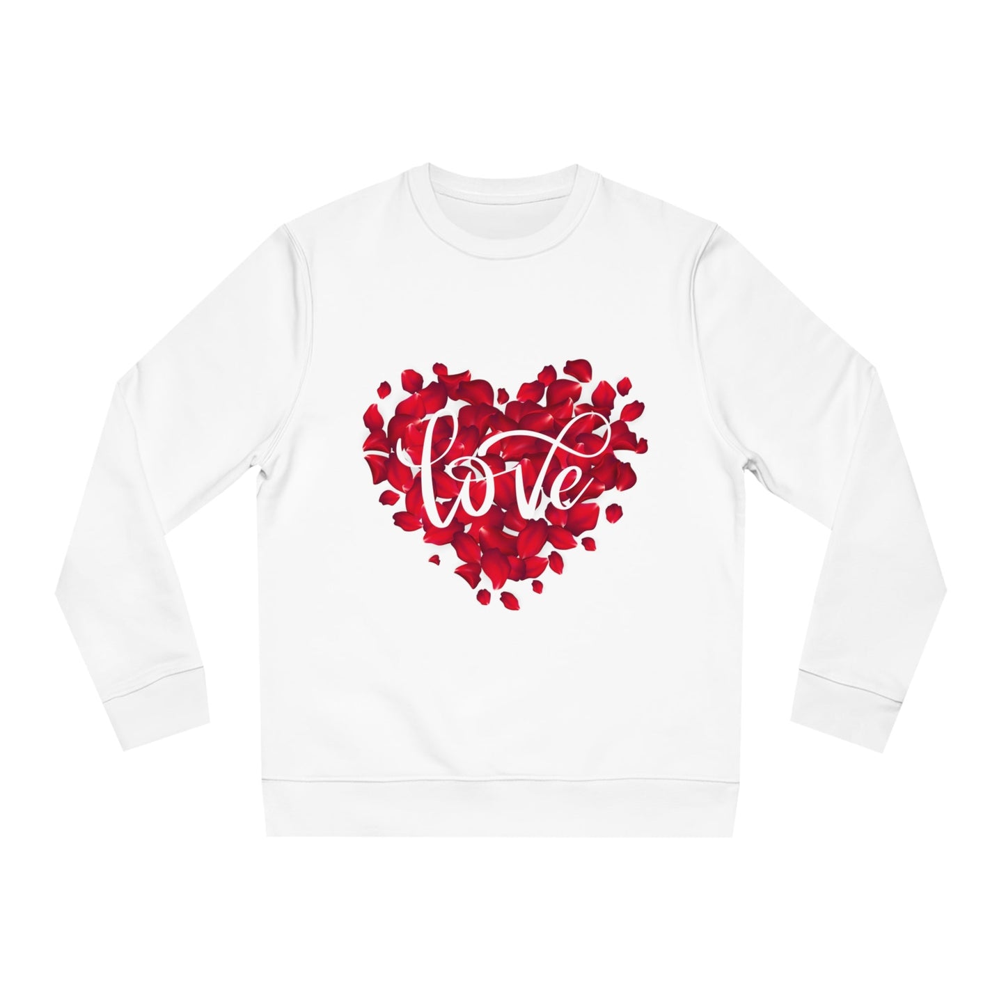 Felpa Unisex Love Heart Roses - Perfetta per San Valentino e Momenti di Comfort - Aky & Co.