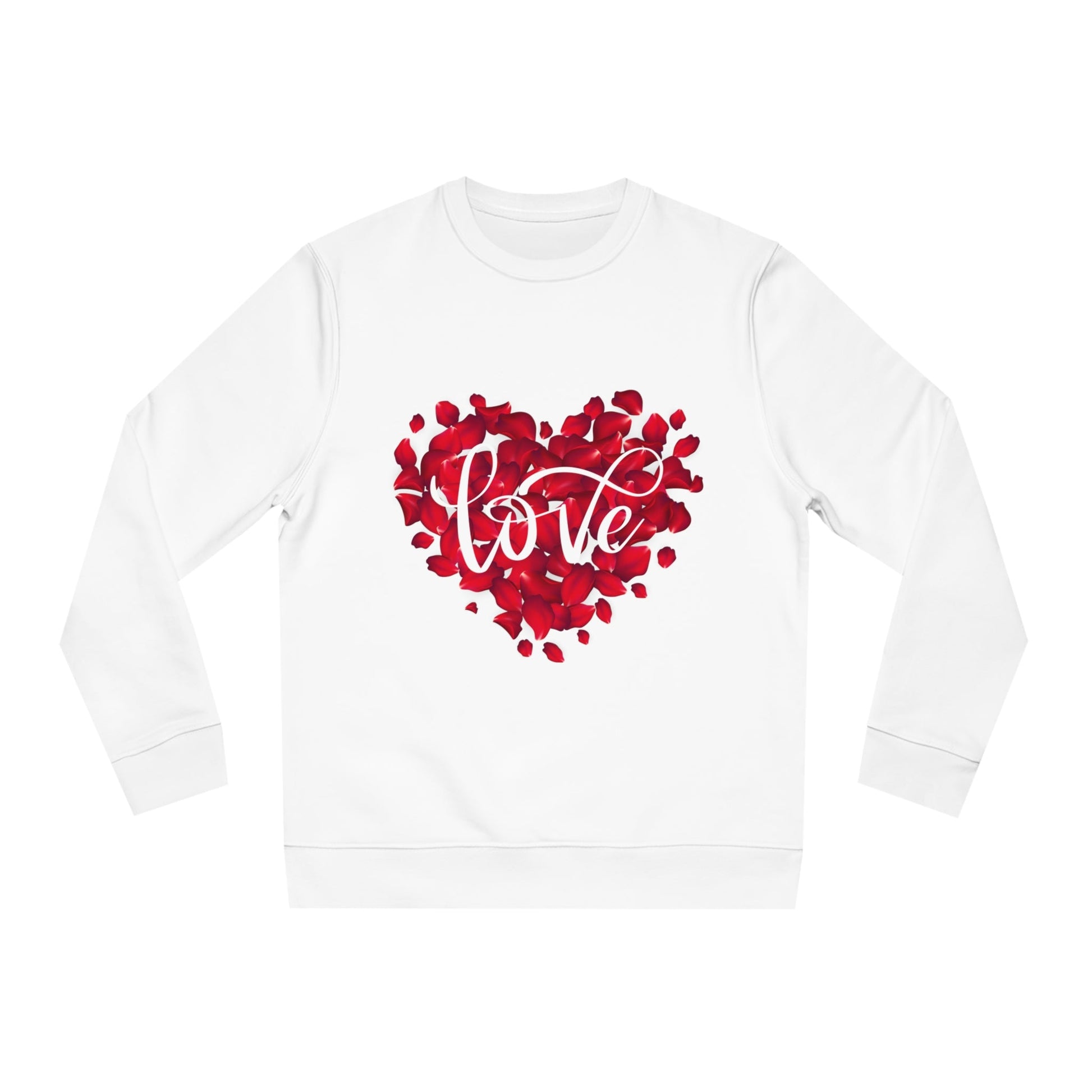 Felpa Unisex Love Heart Roses - Perfetta per San Valentino e Momenti di Comfort - Aky & Co.
