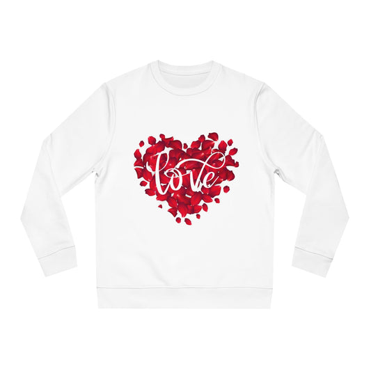 Felpa Unisex Love Heart Roses - Perfetta per San Valentino e Momenti di Comfort - Aky & Co.