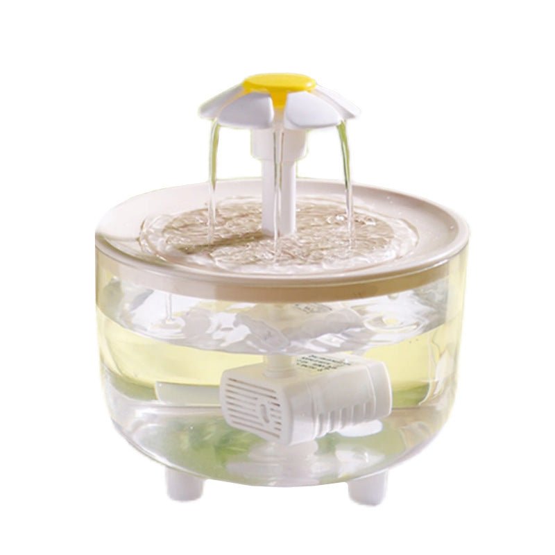 Fontana per animali domestici 1200ml – Dispenser d’acqua silenzioso con filtro a carbone attivo e alimentazione USB per gatti e cani - Aky & Co.