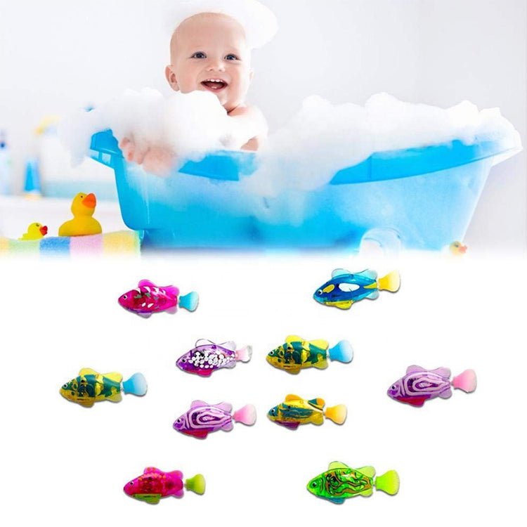 Giocattolo elettronico luminoso elettrico per pesci che nuotano, pesce robot, giocattolo per il bagnetto dei bambini - Aky & Co.