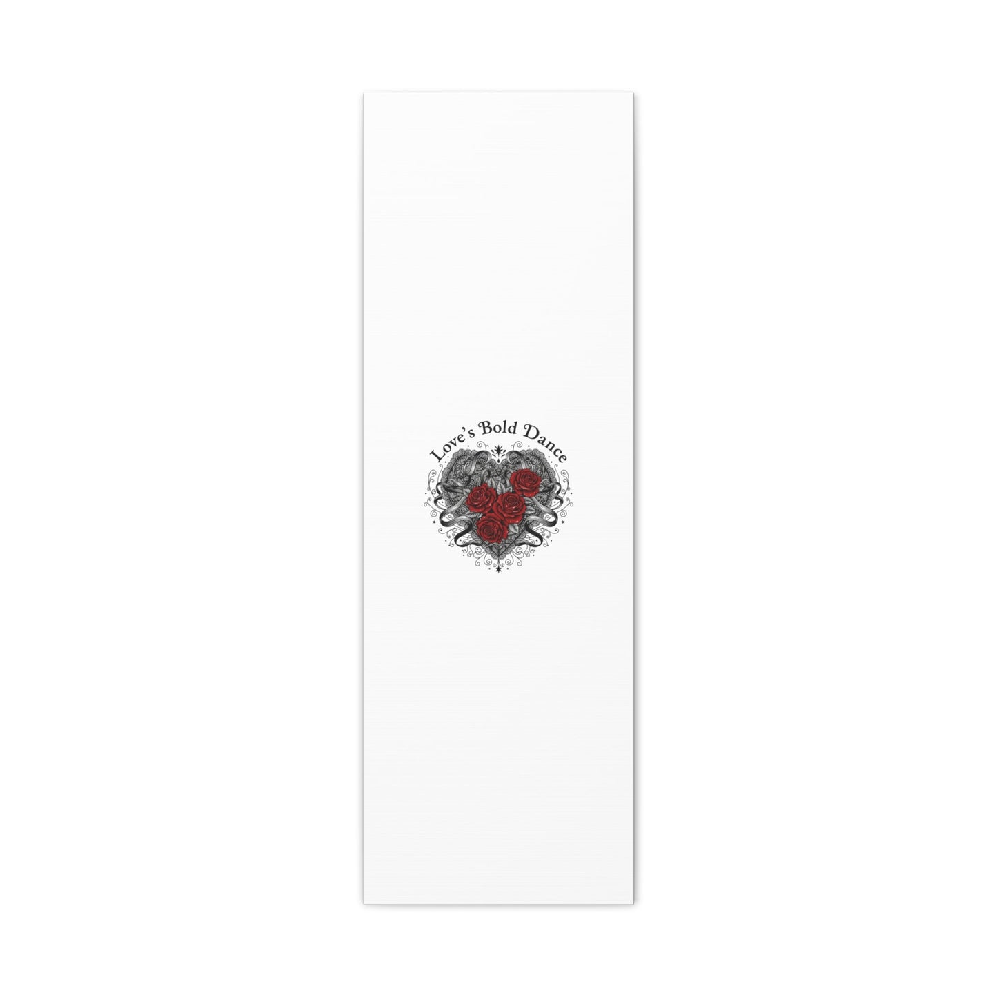 Gothic Romance Heart Roses Canvas | Nu Romantic 80s Nostalgia, Valentine Punk - AKYCO