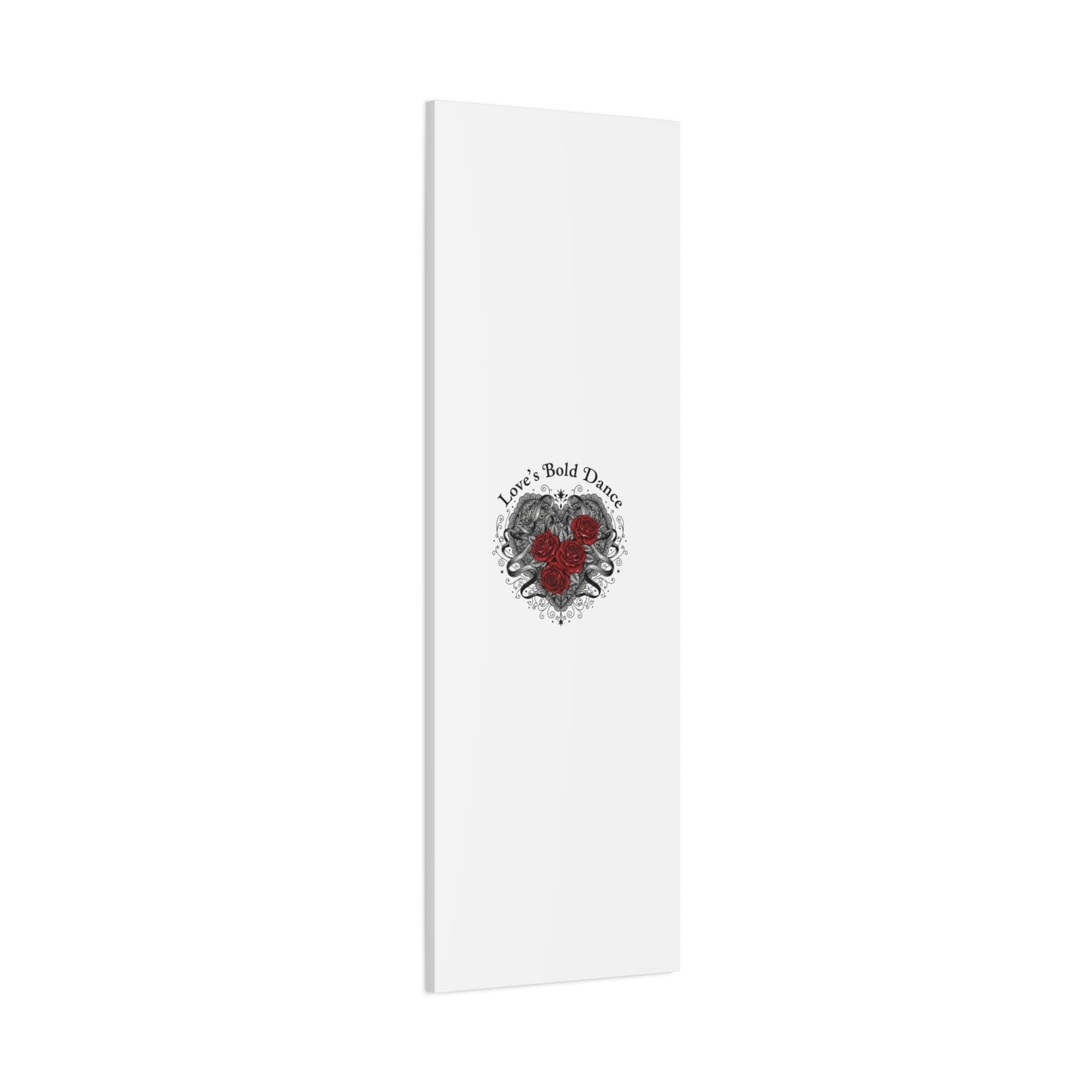 Gothic Romance Heart Roses Canvas | Nu Romantic 80s Nostalgia, Valentine Punk - AKYCO