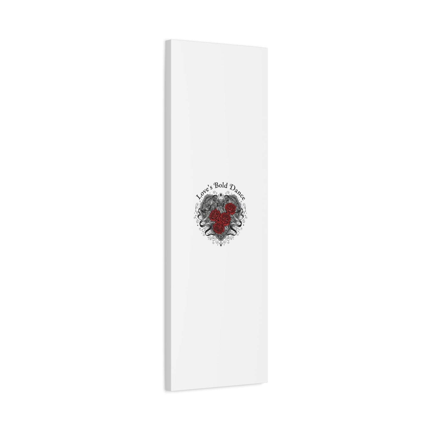 Gothic Romance Heart Roses Canvas | Nu Romantic 80s Nostalgia, Valentine Punk - AKYCO