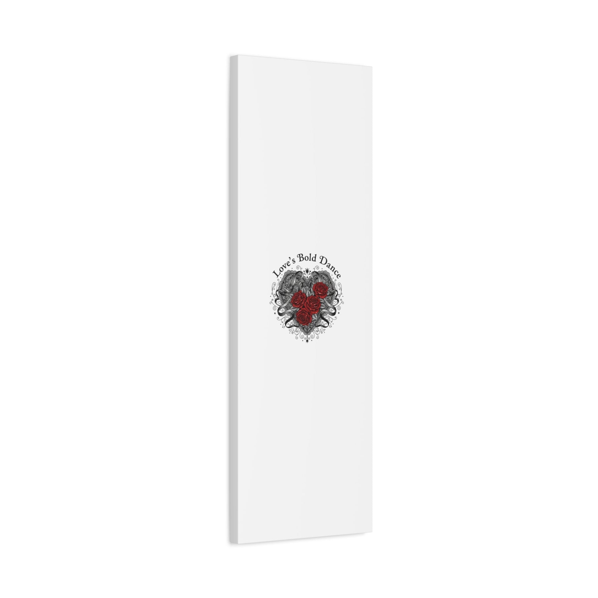 Gothic Romance Heart Roses Canvas | Nu Romantic 80s Nostalgia, Valentine Punk - AKYCO