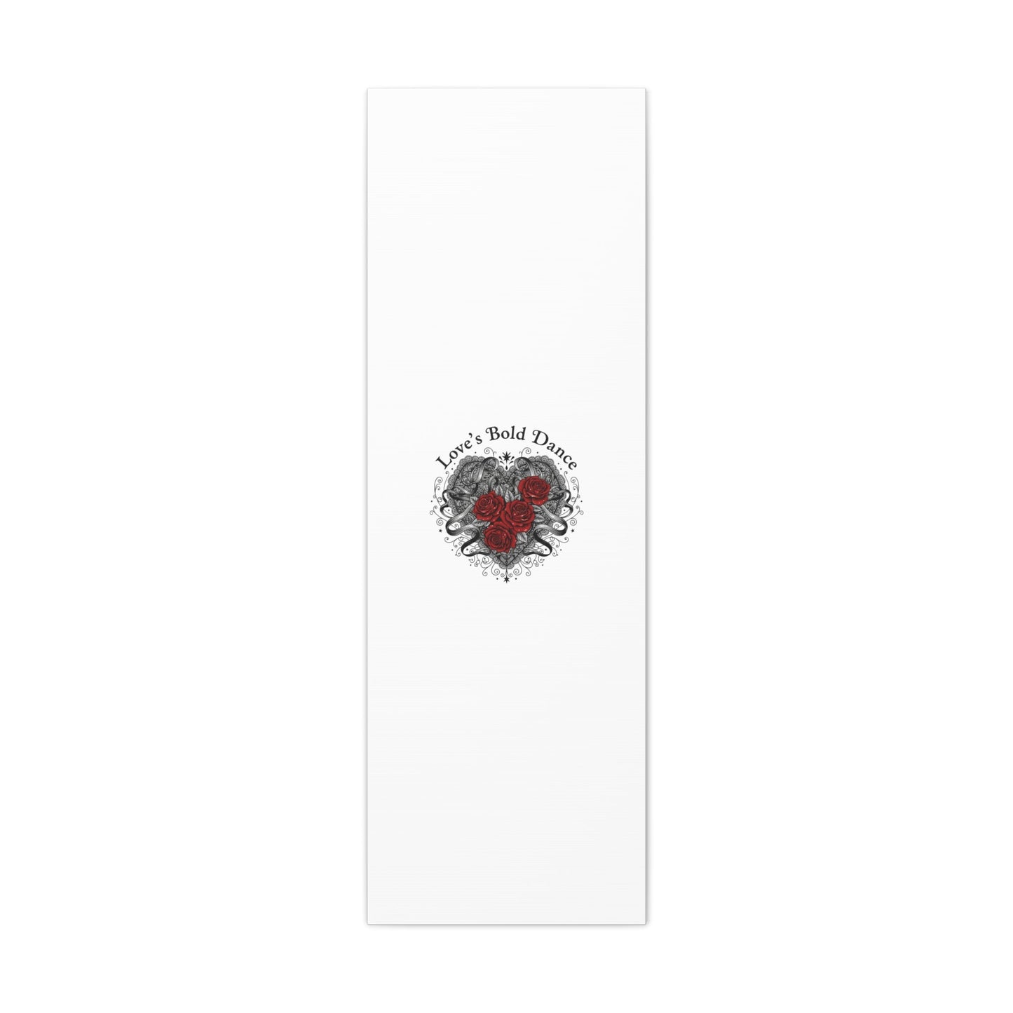 Gothic Romance Heart Roses Canvas | Nu Romantic 80s Nostalgia, Valentine Punk - AKYCO