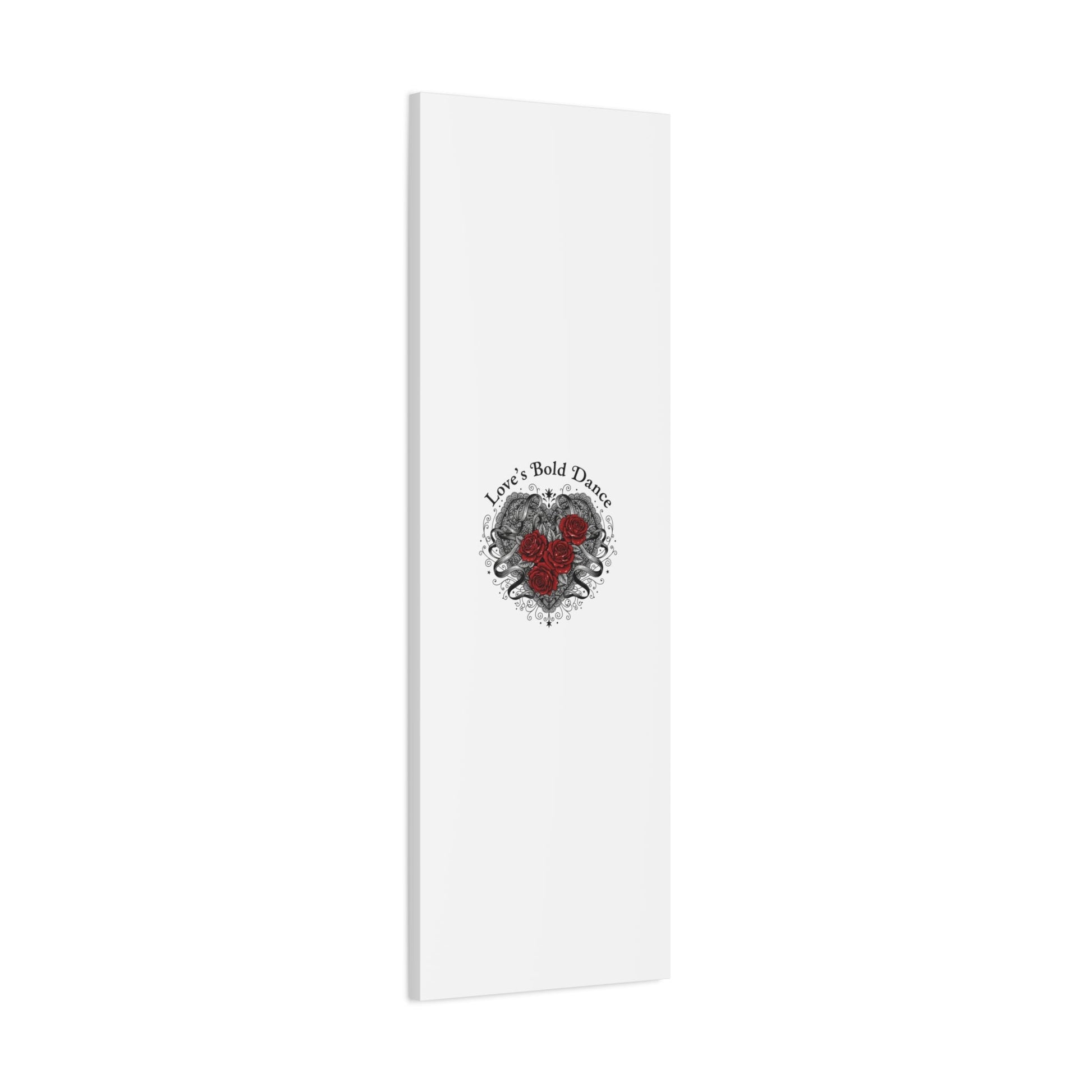 Gothic Romance Heart Roses Canvas | Nu Romantic 80s Nostalgia, Valentine Punk - AKYCO