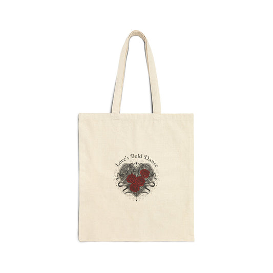 Gothic Romance Heart Tote | 80s Nostalgia, New Romantic Valentine Punk - AKYCO