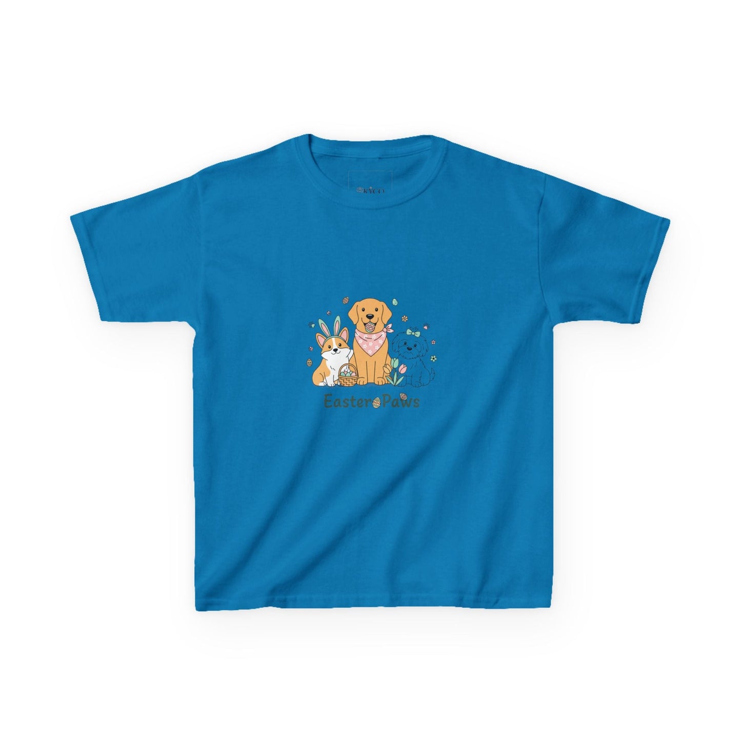 Kids T-Shirt — "Easter ePaws" Cute Puppy & Bunny Easter Tee - AKYCO