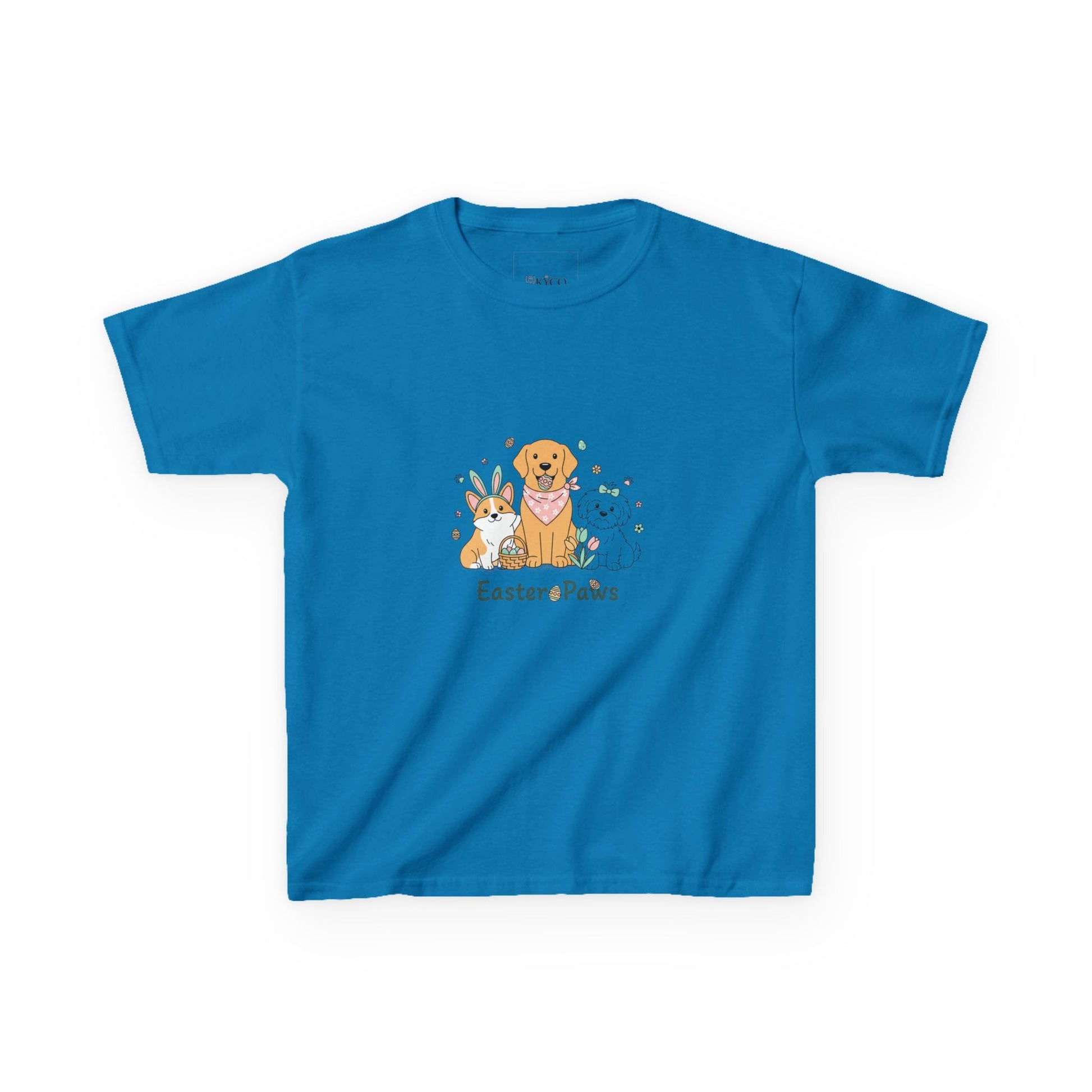Kids T-Shirt — "Easter ePaws" Cute Puppy & Bunny Easter Tee - AKYCO