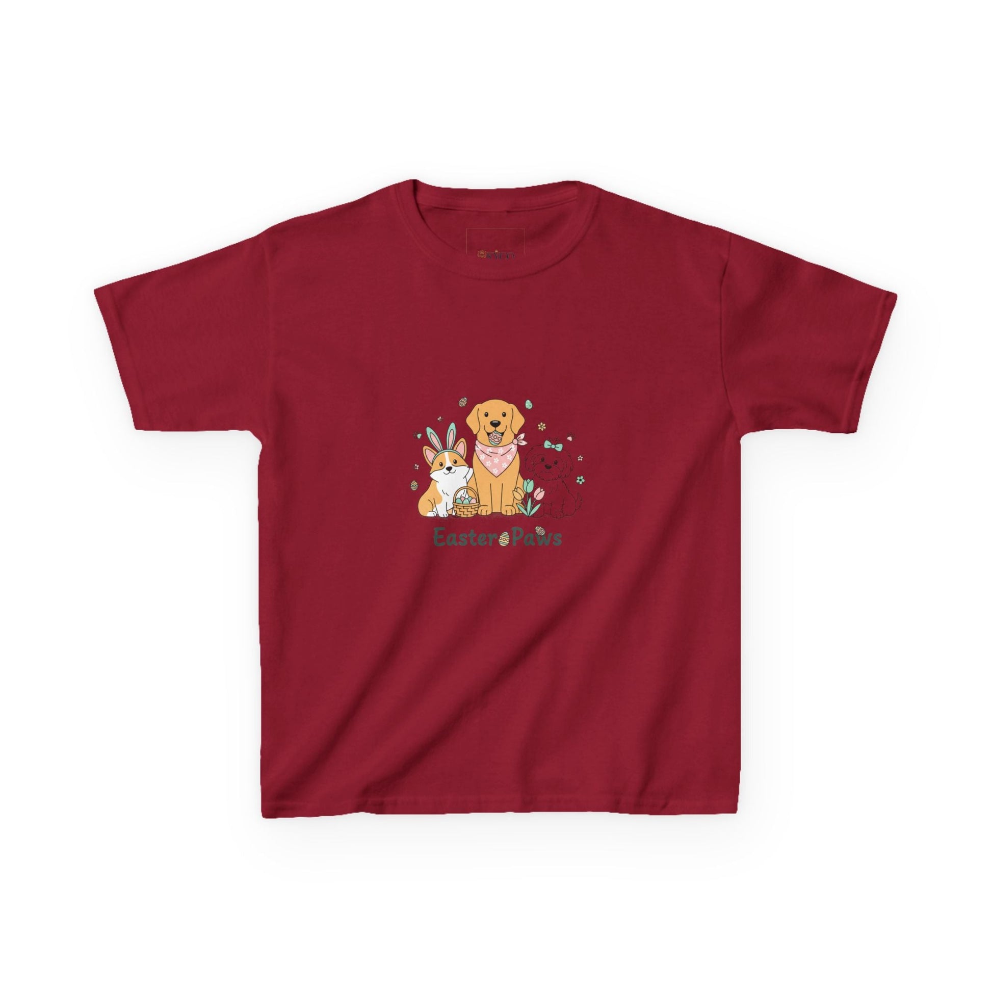 Kids T-Shirt — "Easter ePaws" Cute Puppy & Bunny Easter Tee - AKYCO