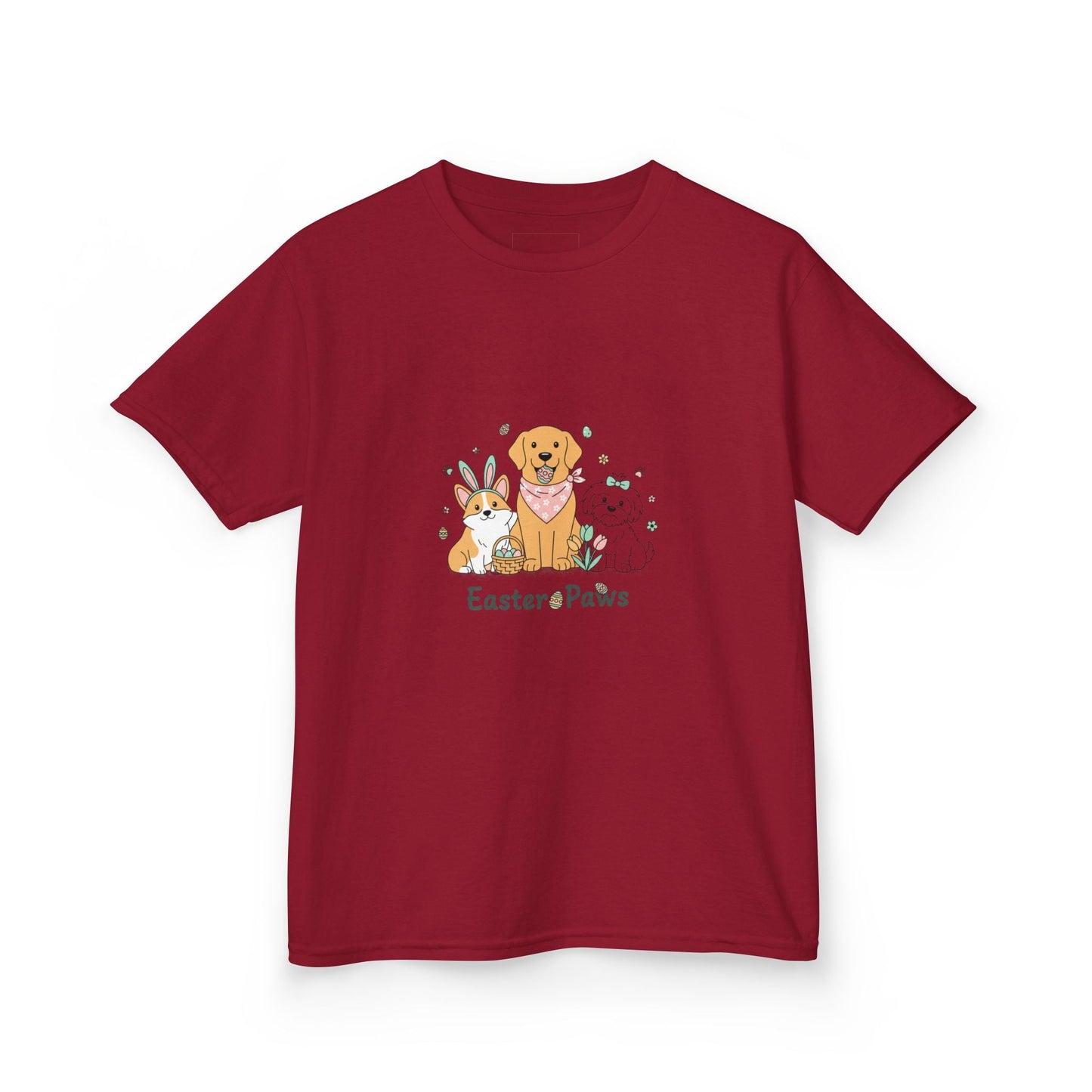 Kids T-Shirt — "Easter ePaws" Cute Puppy & Bunny Easter Tee - AKYCO