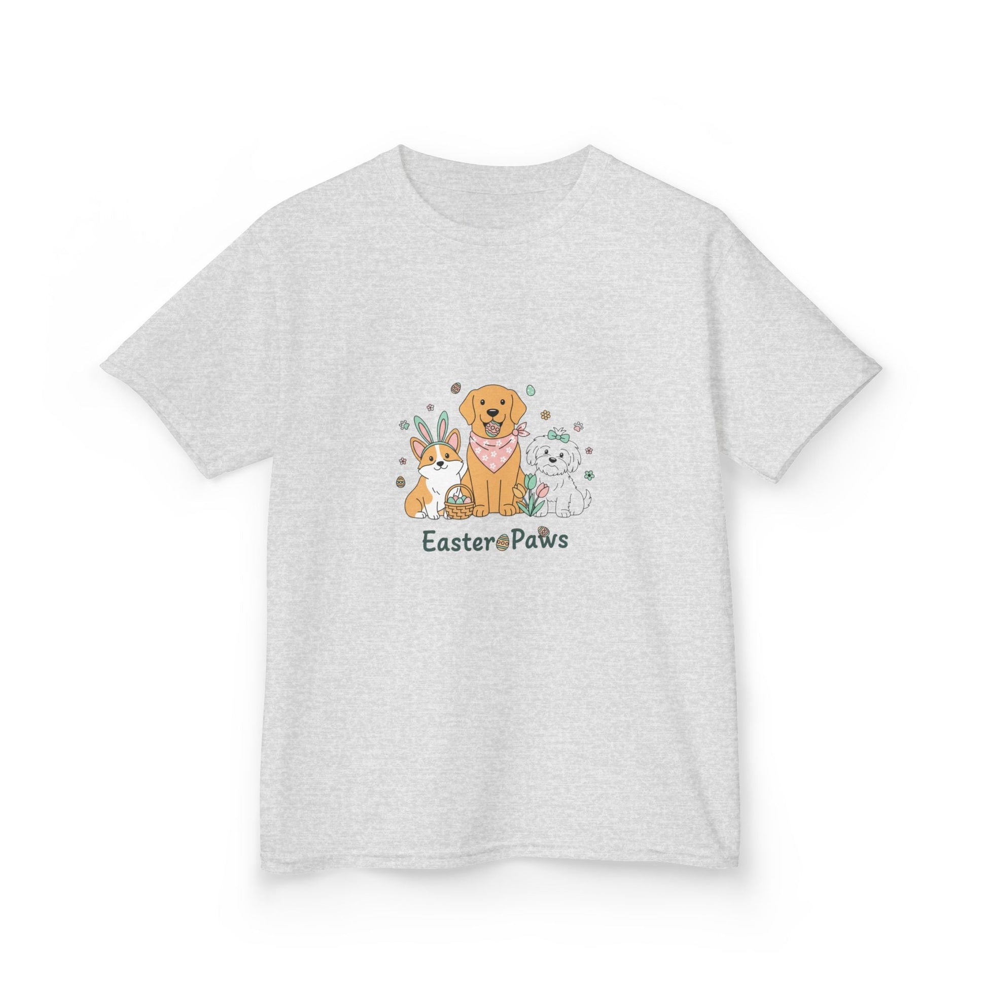 Kids T-Shirt — "Easter ePaws" Cute Puppy & Bunny Easter Tee - AKYCO