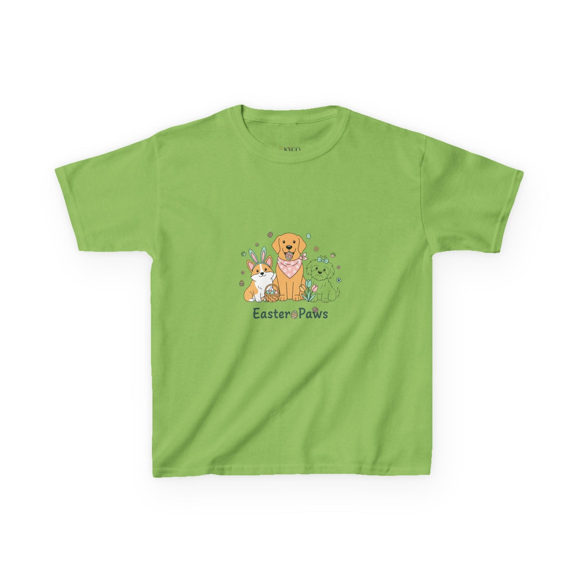 Kids T-Shirt — "Easter ePaws" Cute Puppy & Bunny Easter Tee - AKYCO