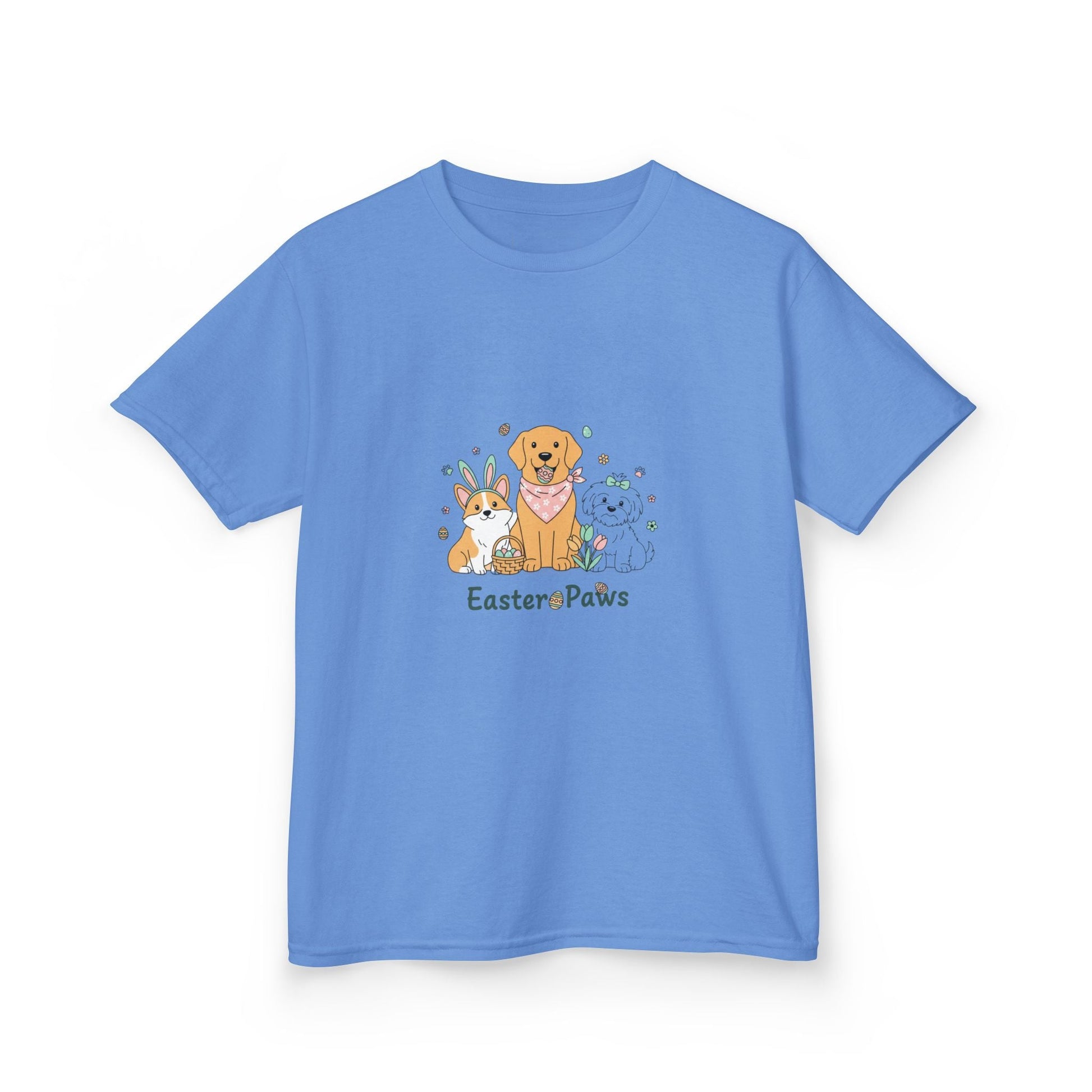 Kids T-Shirt — "Easter ePaws" Cute Puppy & Bunny Easter Tee - AKYCO