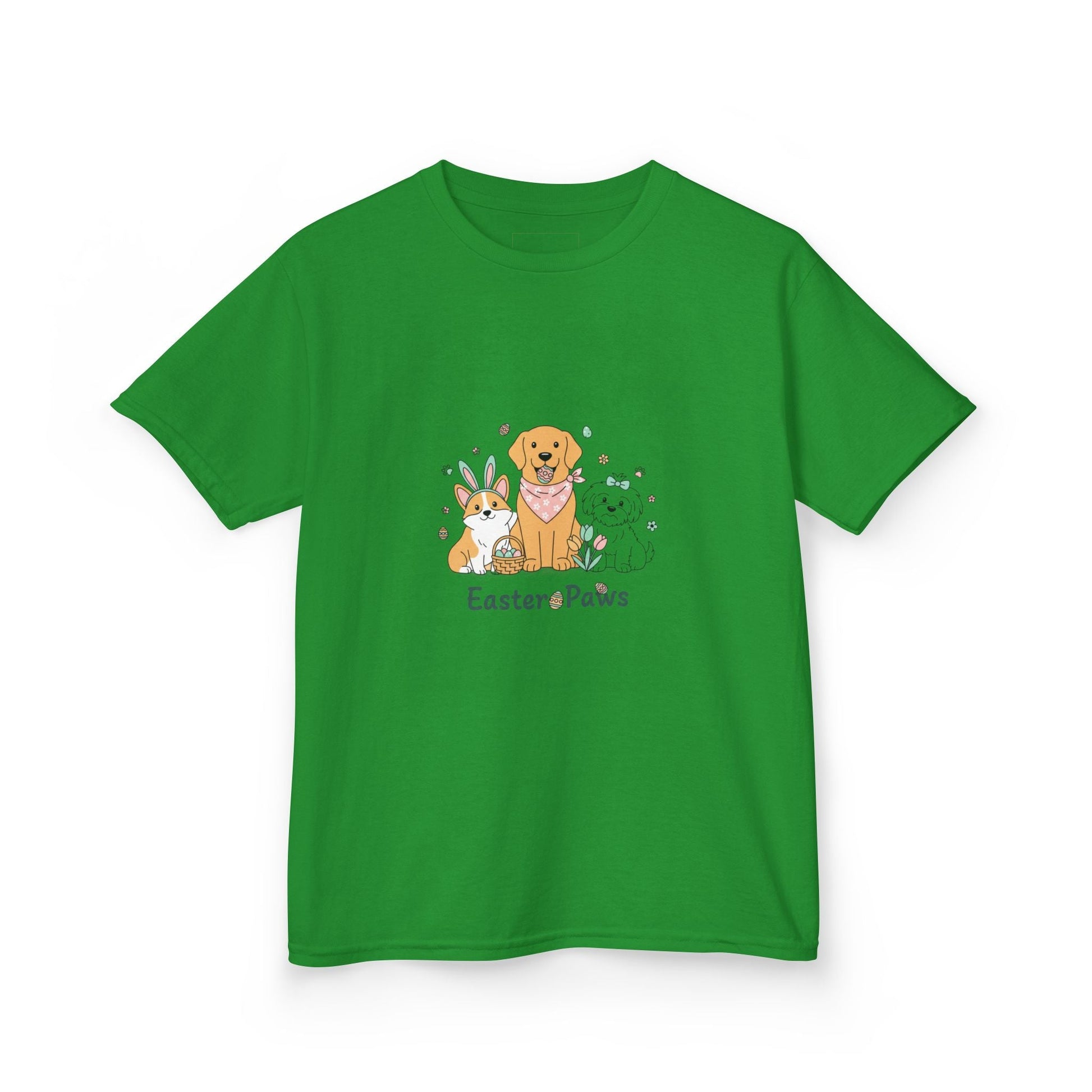 Kids T-Shirt — "Easter ePaws" Cute Puppy & Bunny Easter Tee - AKYCO