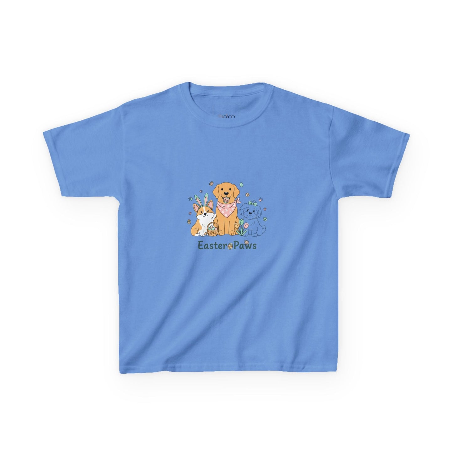 Kids T-Shirt — "Easter ePaws" Cute Puppy & Bunny Easter Tee - AKYCO