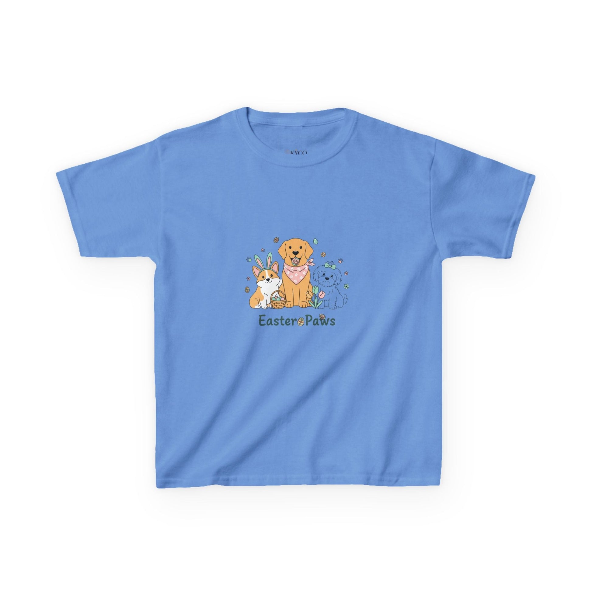 Kids T-Shirt — "Easter ePaws" Cute Puppy & Bunny Easter Tee - AKYCO