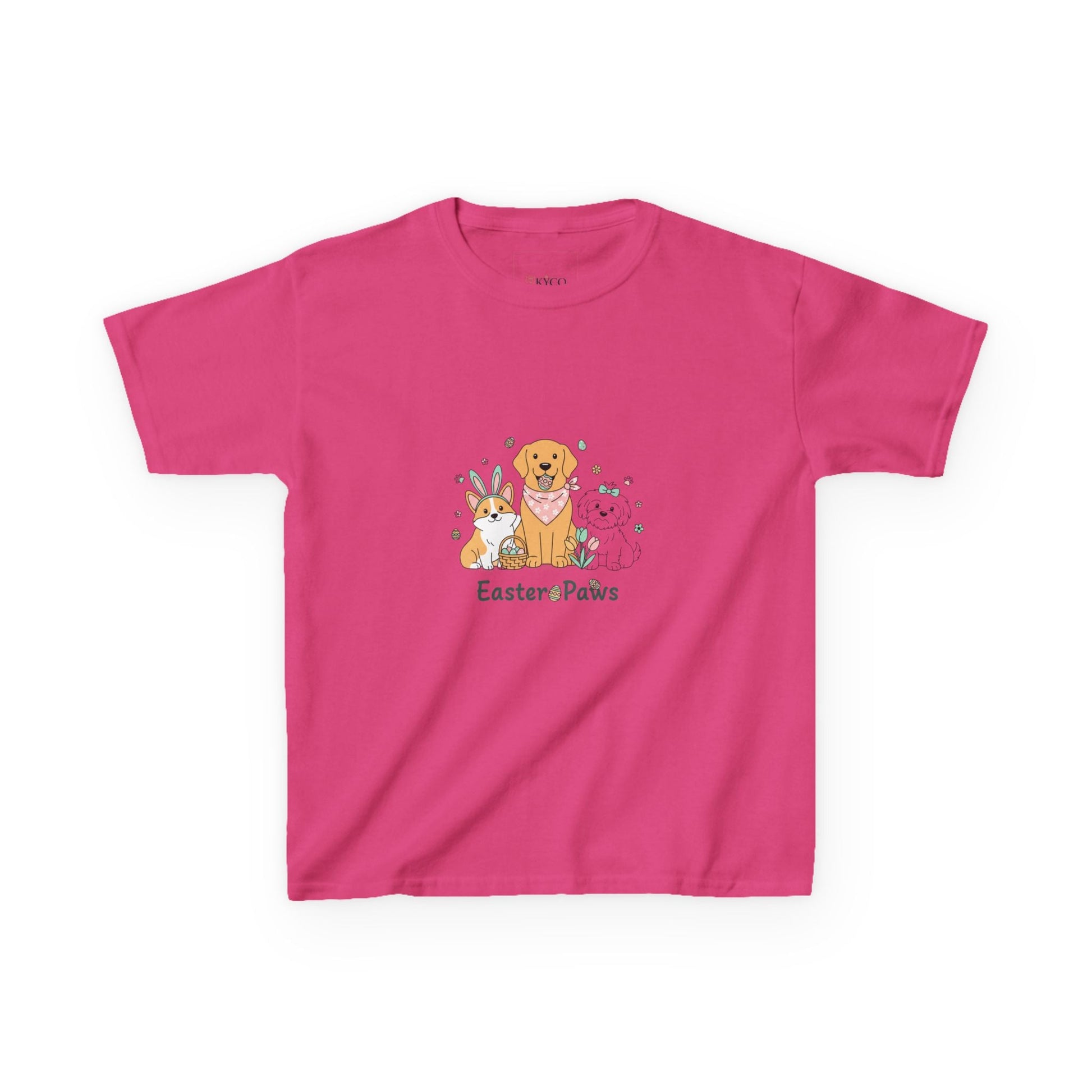 Kids T-Shirt — "Easter ePaws" Cute Puppy & Bunny Easter Tee - AKYCO