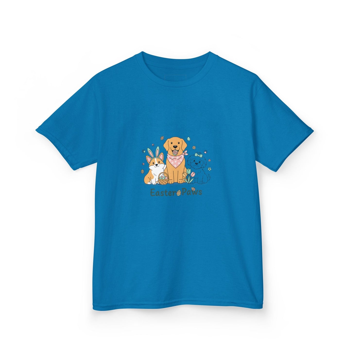 Kids T-Shirt — "Easter ePaws" Cute Puppy & Bunny Easter Tee - AKYCO