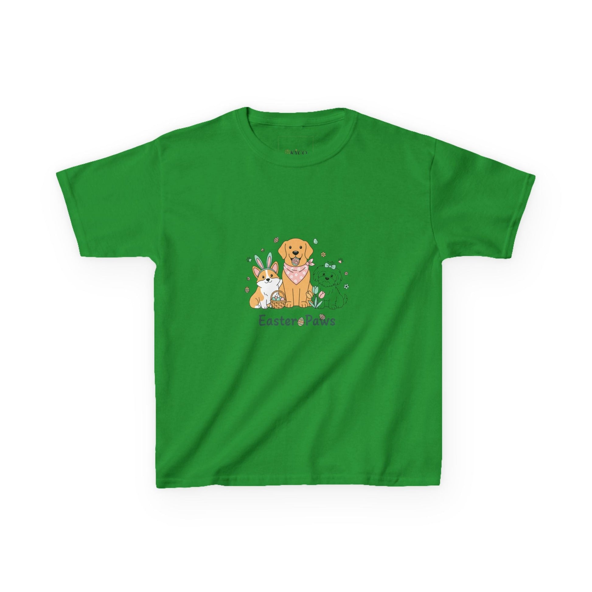 Kids T-Shirt — "Easter ePaws" Cute Puppy & Bunny Easter Tee - AKYCO