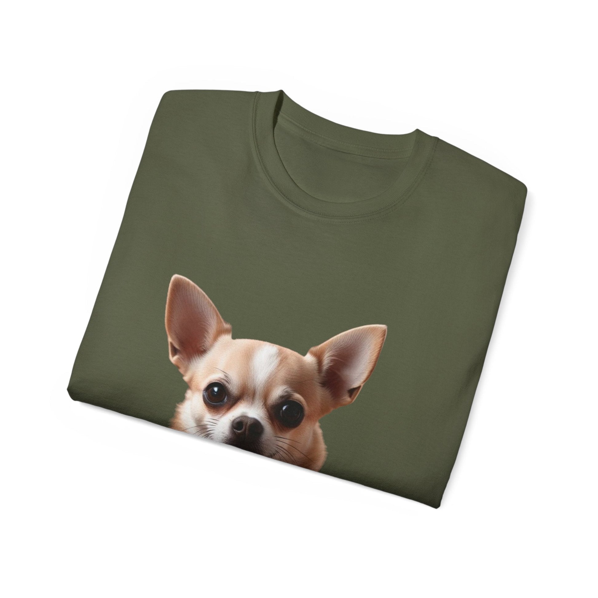 Maglietta Chihuahua Lover Unisex Ultra Cotone - T-Shirt con Disegno Cane Carino - AKYCO