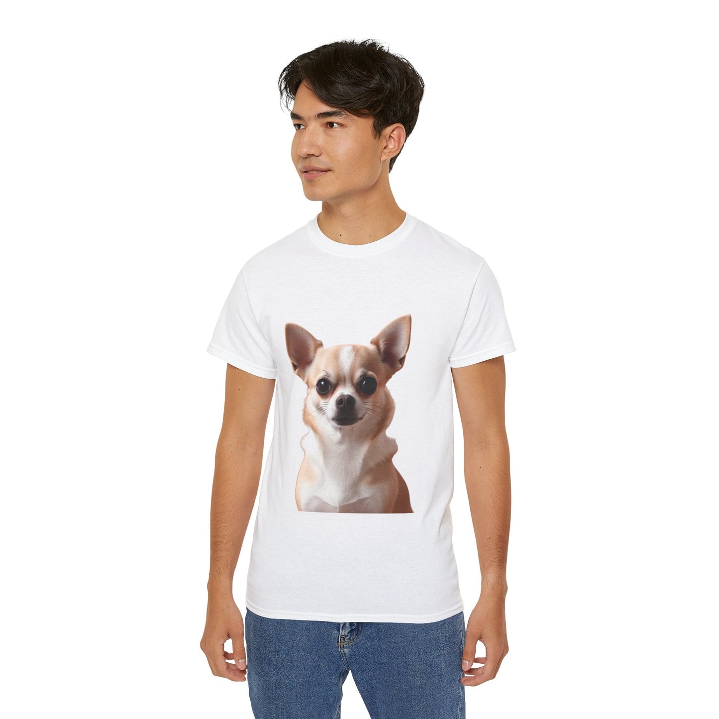 Maglietta Chihuahua Lover Unisex Ultra Cotone - T-Shirt con Disegno Cane Carino - AKYCO