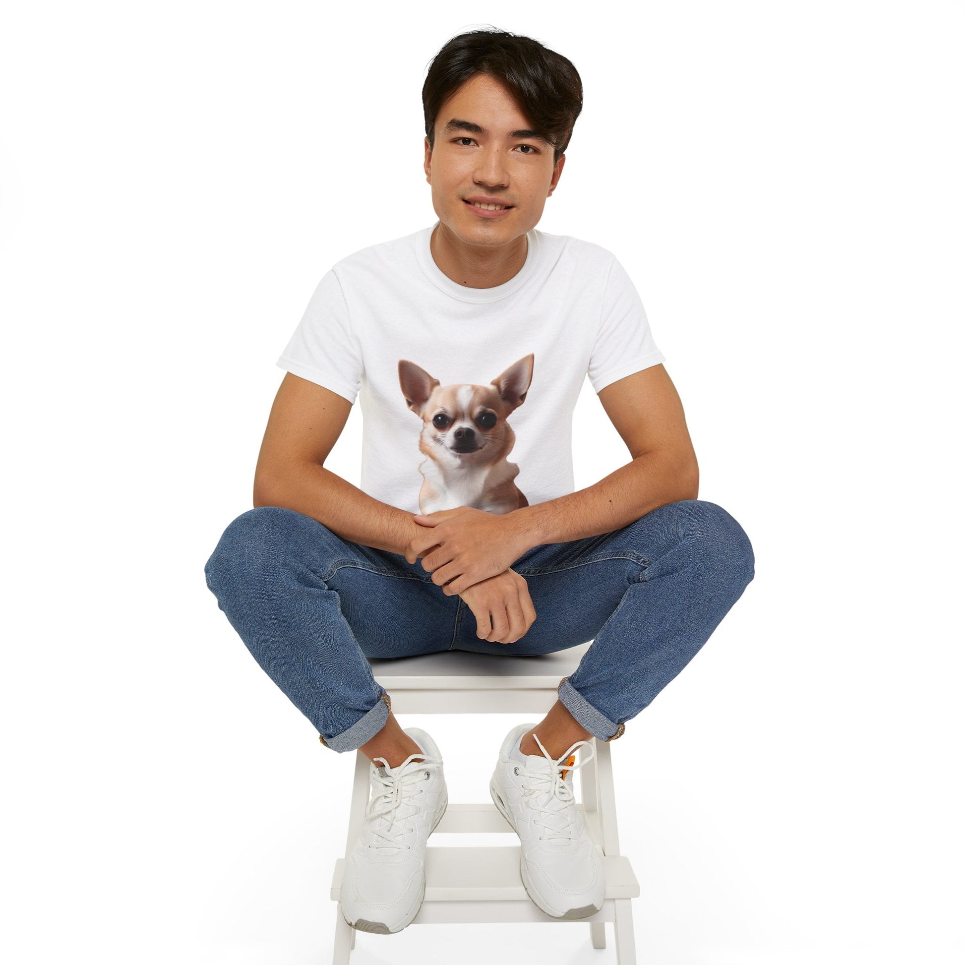 Maglietta Chihuahua Lover Unisex Ultra Cotone - T-Shirt con Disegno Cane Carino - Aky & Co.