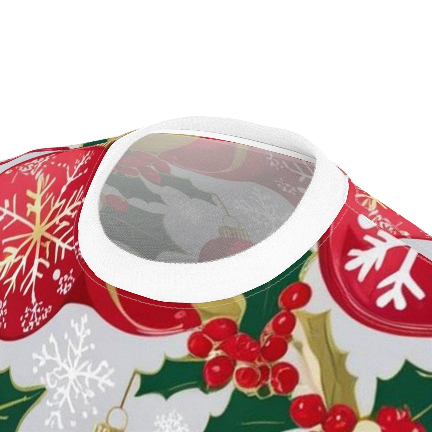 Maglietta Unisex Festiva con Ornamenti e Agrifoglio - AKYCO