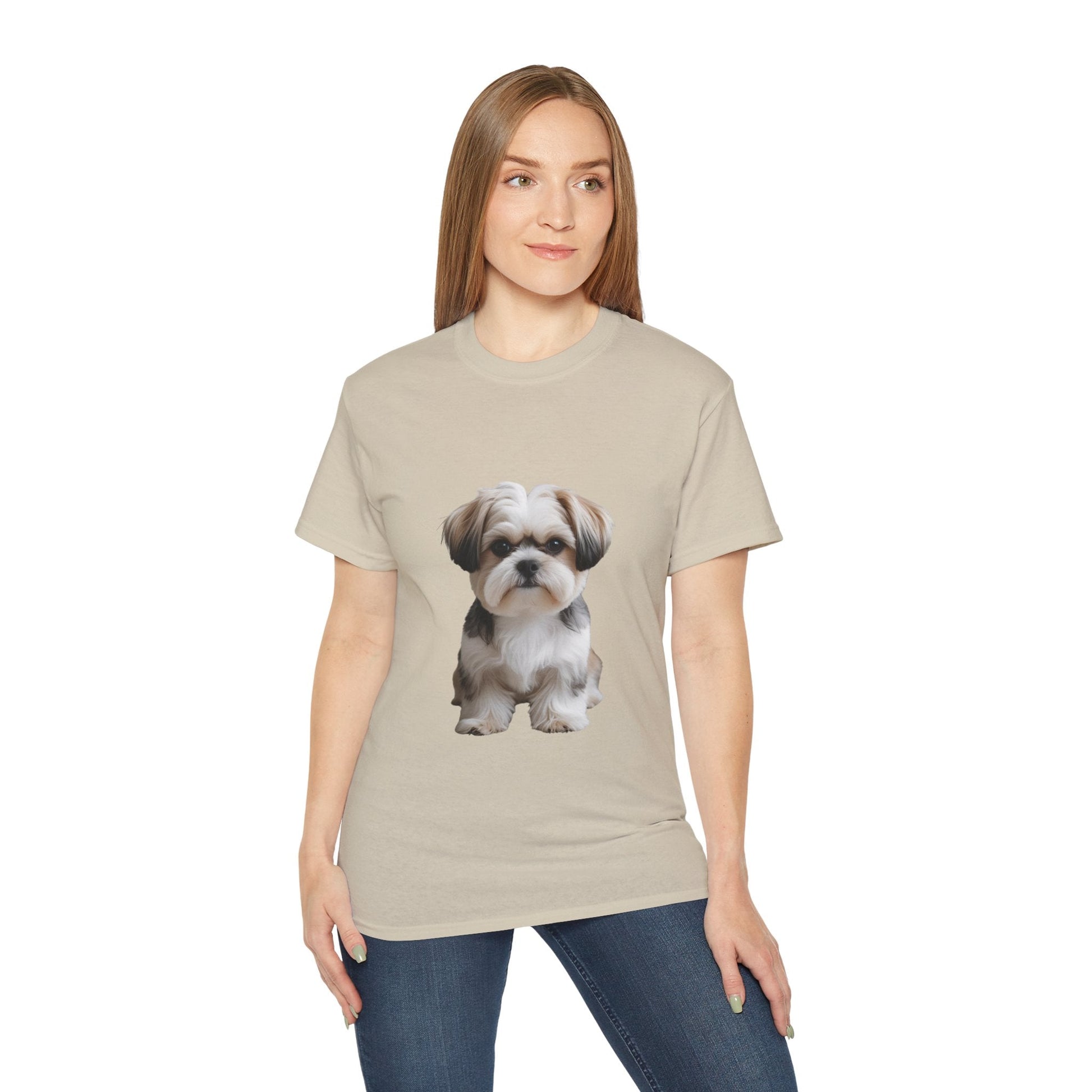 Maglietta Unisex in Cotone Ultra con Design Esclusivo Shih Tzu | AKYCO - AKYCO