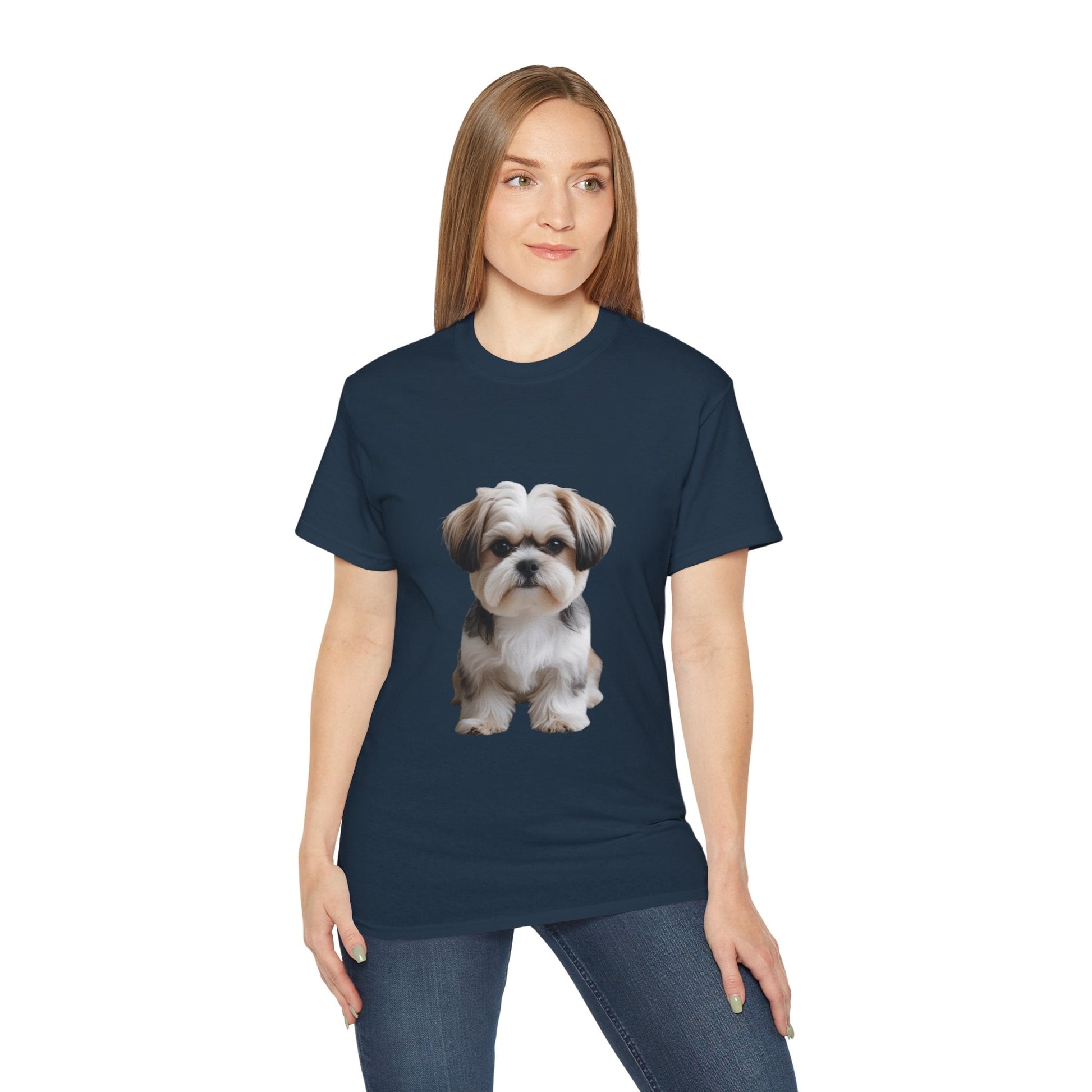 Maglietta Unisex in Cotone Ultra con Design Esclusivo Shih Tzu | AKYCO - AKYCO